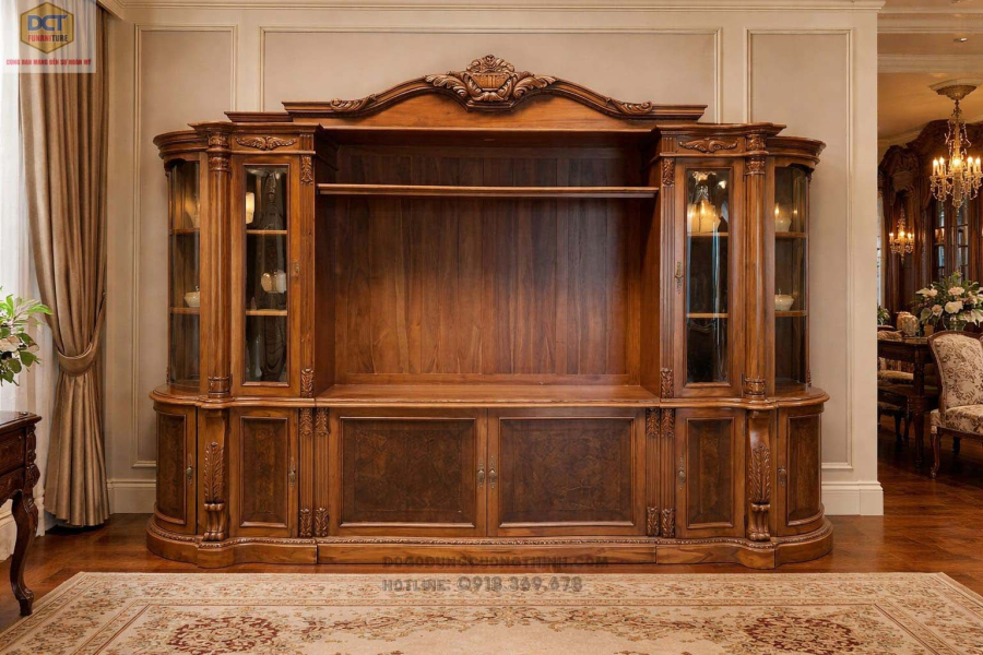 Mẫu tủ kệ tivi cổ điển TV39